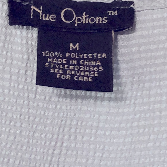 NWOT Nue Options Ice Blue Tiered Sleeveless Top - Picture 4 of 10